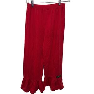 Matilda Jane Red Ruffle Pants Girls Size 14 Big Ruffles Boutique Style Casual
